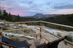 relaxing view with sezlongs 