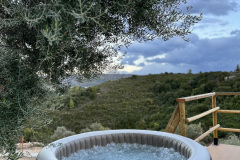 view from jacuzzi