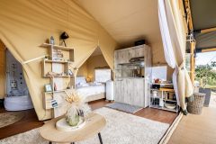 living room and kitchen view